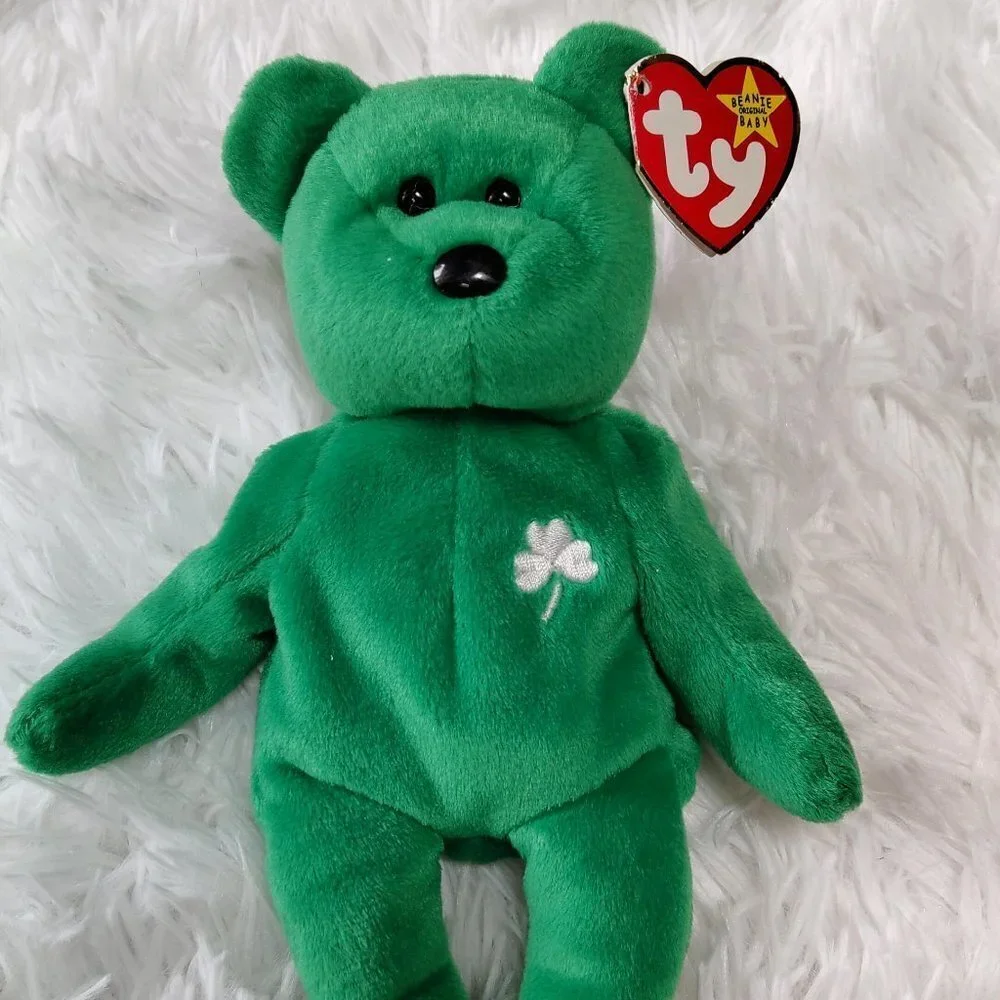 Ty Beanie Baby Erin the Bear 1997 Retired Collectible Tag With Errors & RARE
